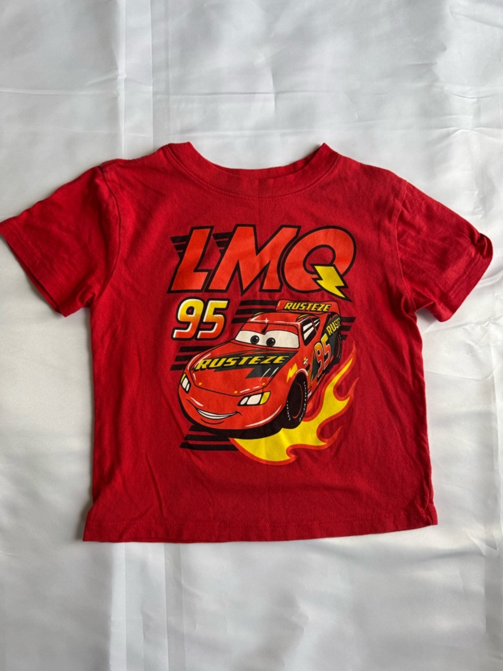 Red Lightning McQueen Kids Tee